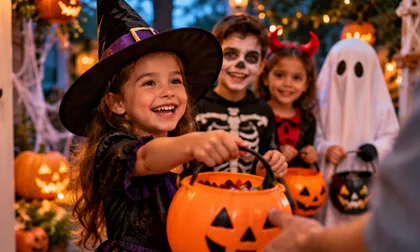 ¿Por qué los niños dicen “dulce o truco” en Halloween?