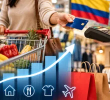 Colombianos siguen gastando, pero la industria y la construcción muestran señales de preocupación