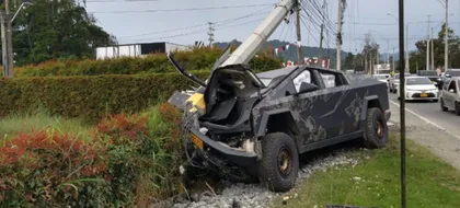 Imagen de Tesla Cybertruck que chocó en Llanogrande había sido rifada por Westcol en 2025: habló su dueño