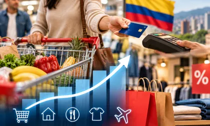 Colombianos siguen gastando, pero la industria y la construcción muestran señales de preocupación